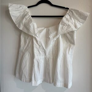 *NWOT* Free People White Ruffle Off-Shoulder Women’s Top
